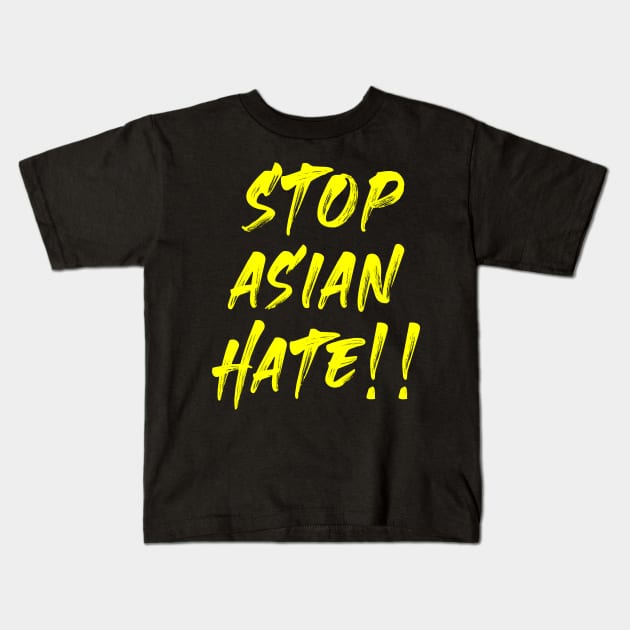 stop asian hate !! Kids T-Shirt by rsclvisual